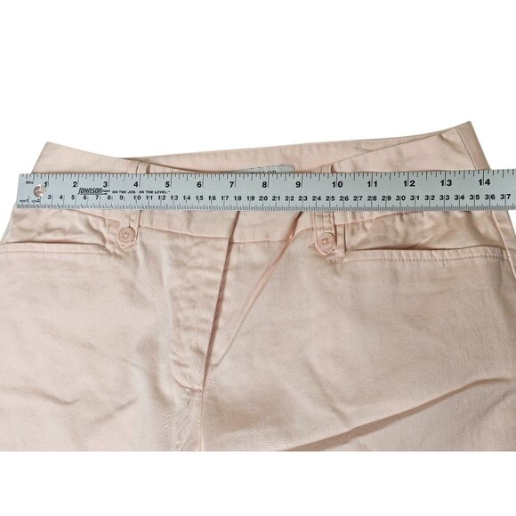 Ann Taylor Factory Store Womens Petites Pink Chino Pants Size 2P Cotton Blend - Picture 3 of 10